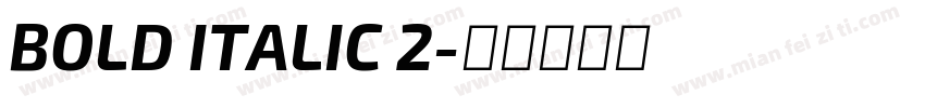 BOLD ITALIC 2字体转换
